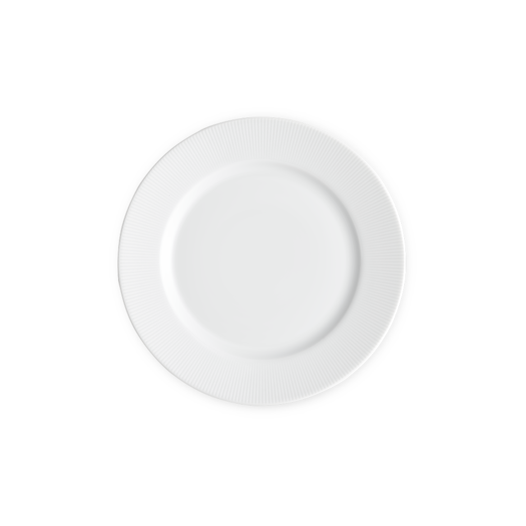 Pillivuyt Eventail 8.5" Rimmed Plate, Set of 4