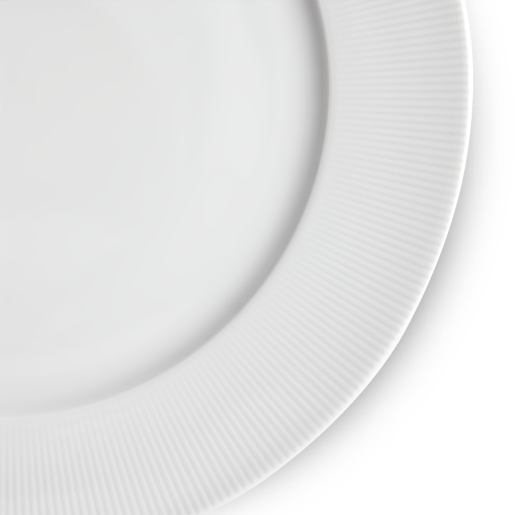 Pillivuyt Eventail 11" Rimmed Plate, Set of 4