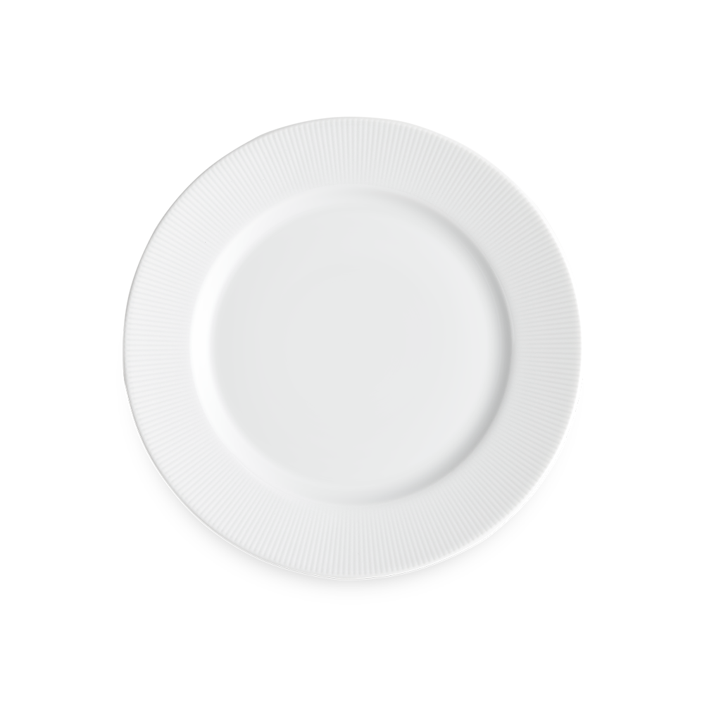 Pillivuyt Eventail 11" Rimmed Plate, Set of 4