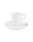 Pillivuyt Eventail Espresso Cup and Saucer, Set of 4