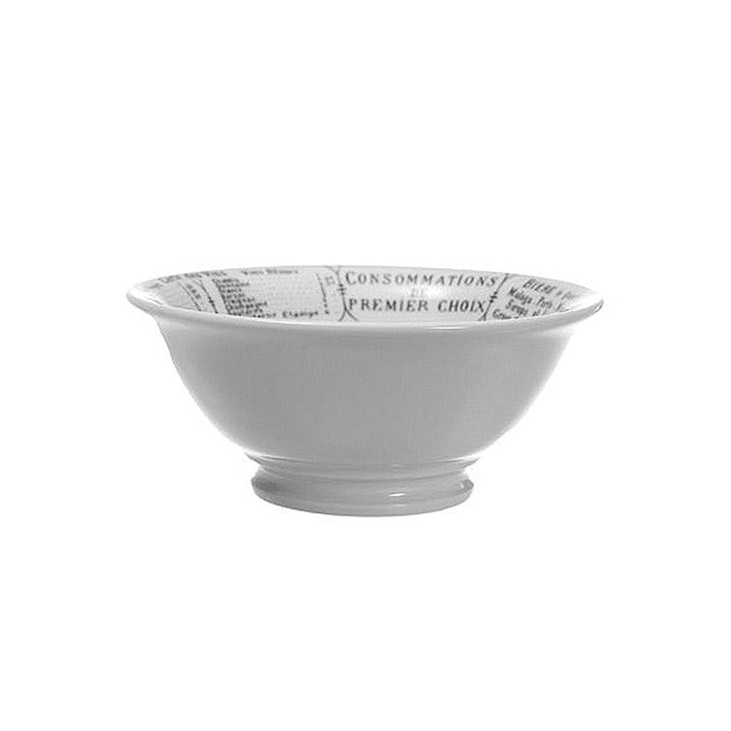 Pillivuyt Brasserie Footed Salad Bowls, 6.5", Set of 4