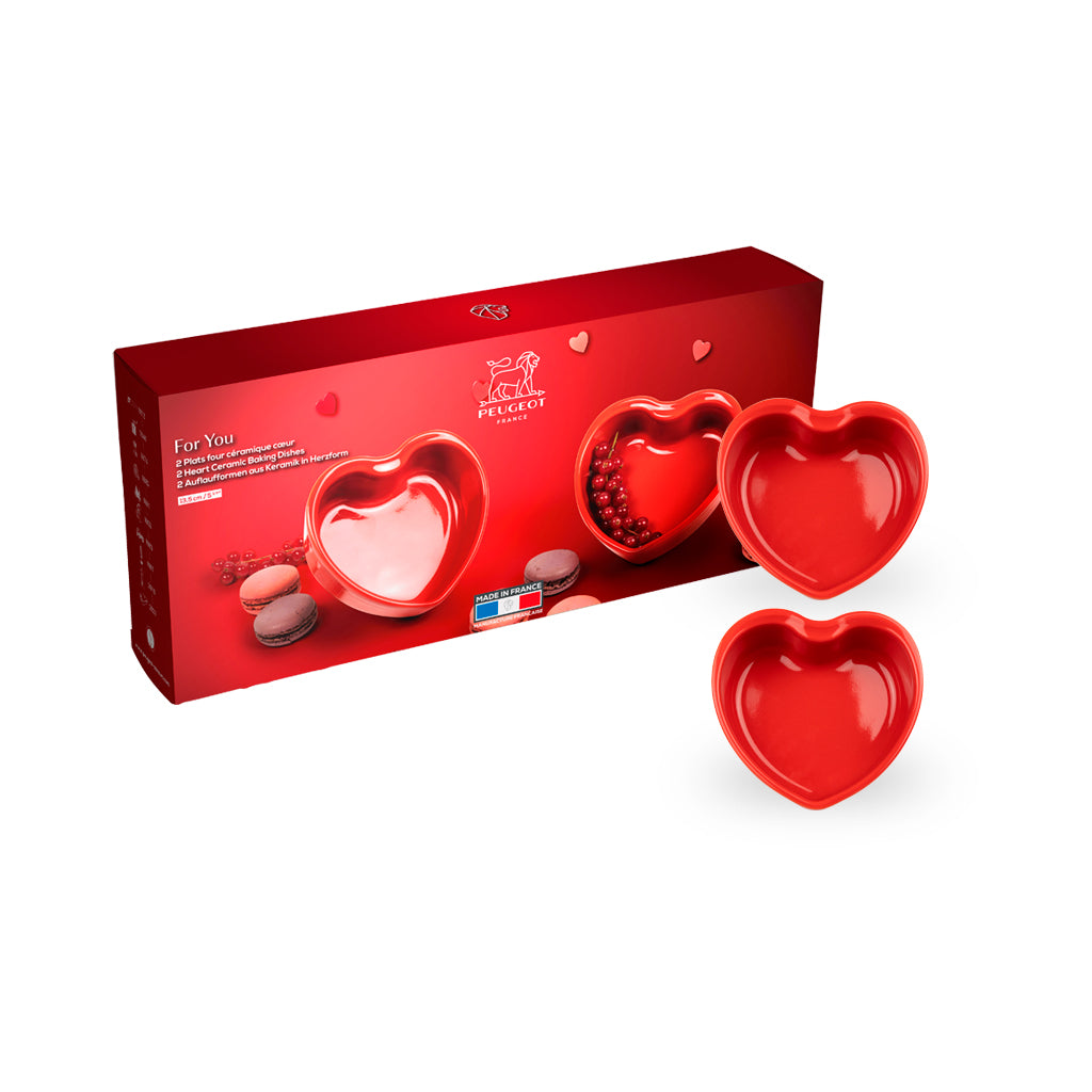 Appolia Mini Heart Baking Dishes, Set of 2