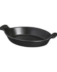 Chasseur Cast Iron Oval Dish, Matte Black