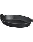 Chasseur Cast Iron Oval Dish, Matte Black