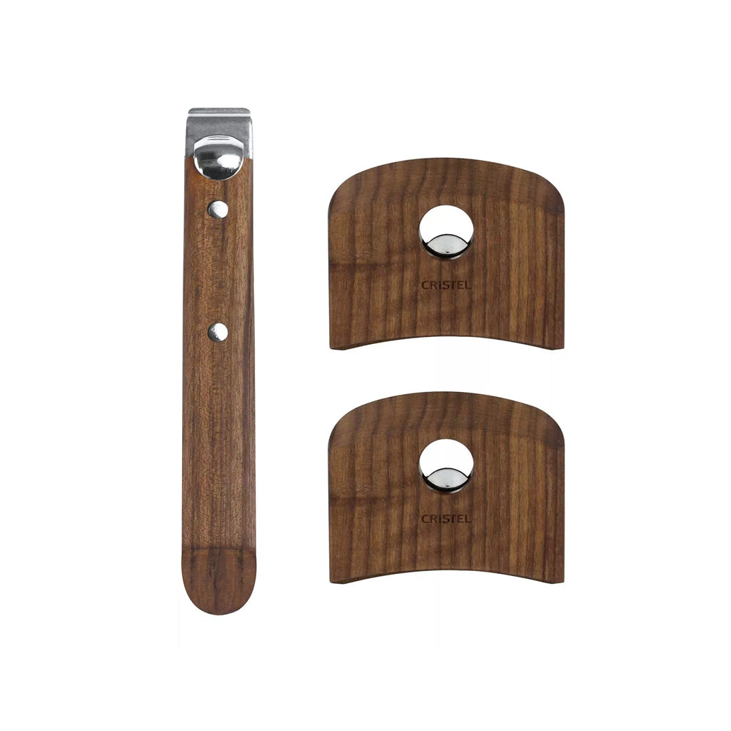 Cristel Walnut Handle Collection, Set of 3