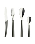 Degrenne Quartz Carbone Cutlery Collection, 24 Pieces