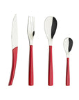 Degrenne Quartz Rouge Cutlery Collection, 24 Pieces