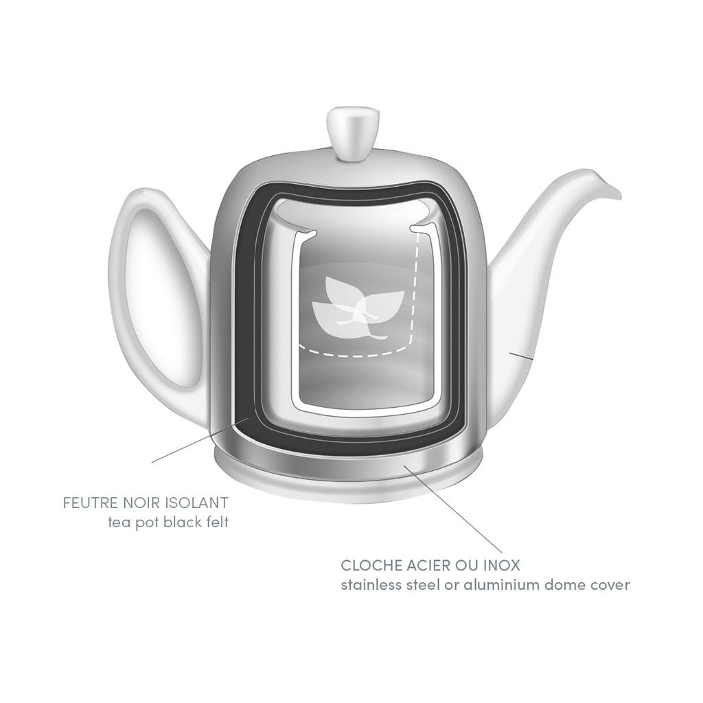 Degrenne Salam Teapot, White