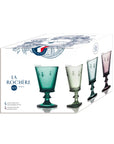 La Rochère Colored Bee Wine Glasses, Assorted Set of 4