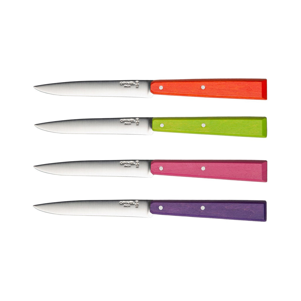 Opinel Bon Appetit Pop Spirit Steak Knives, Set of 4