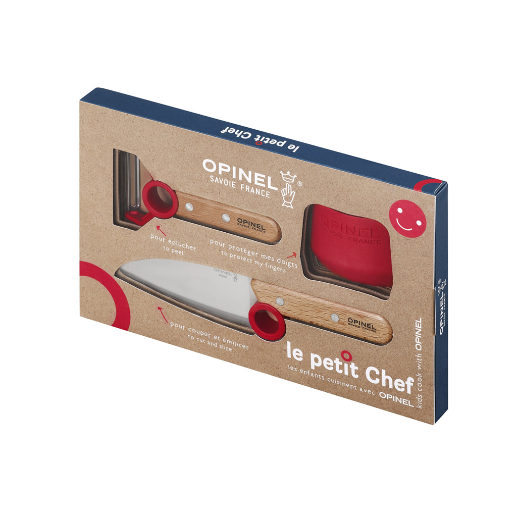 Opinel Le Petit Chef Kids' Cooking Set, 3 pieces