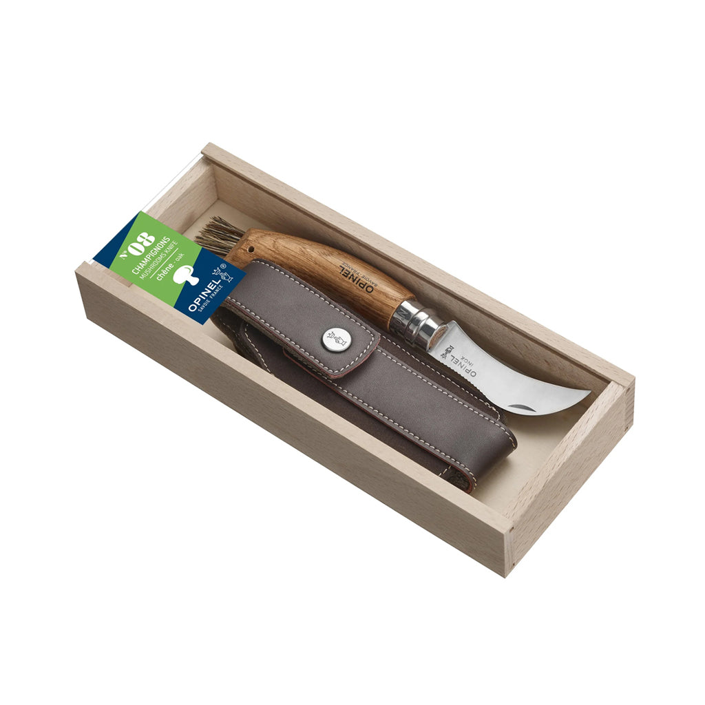 Opinel Oak Mushroom Knife with Brush