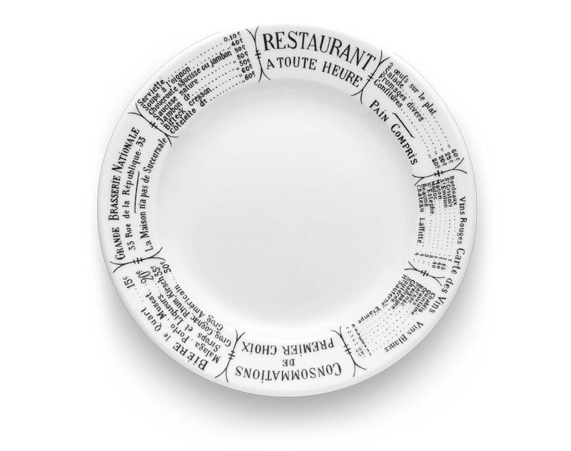 Pillivuyt Brasserie Plates, Set of 4