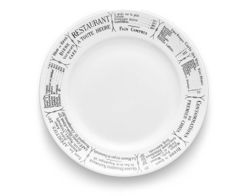 Pillivuyt Brasserie Plates, Set of 4