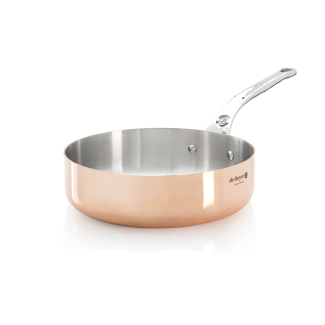 de Buyer Prima Matera Copper Straight Saute Pan, 8"