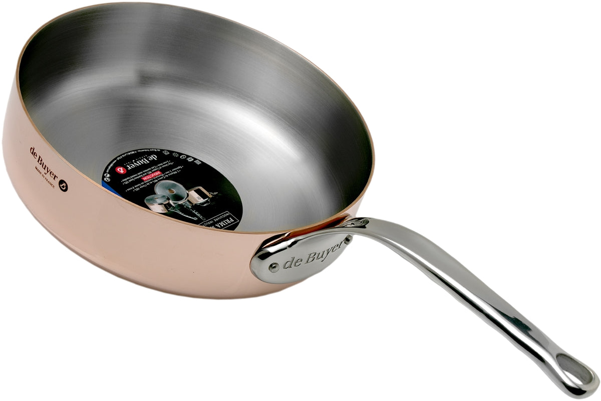 de Buyer Prima Matera Copper Straight Saute Pan, 8"