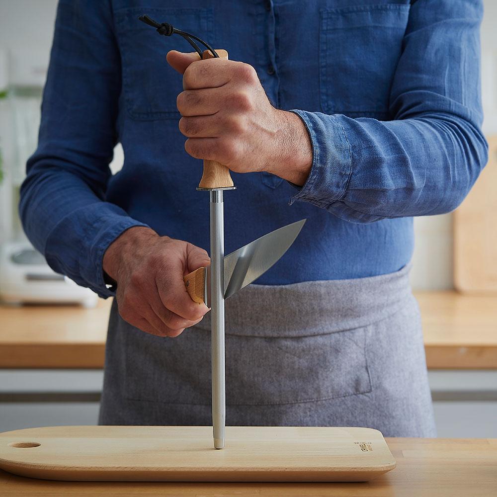 Opinel Diamond Steel Knife Sharpening Rod, 10"